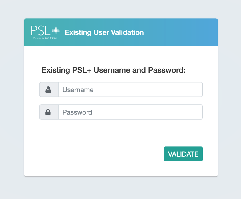 PSL+ Login Instructions